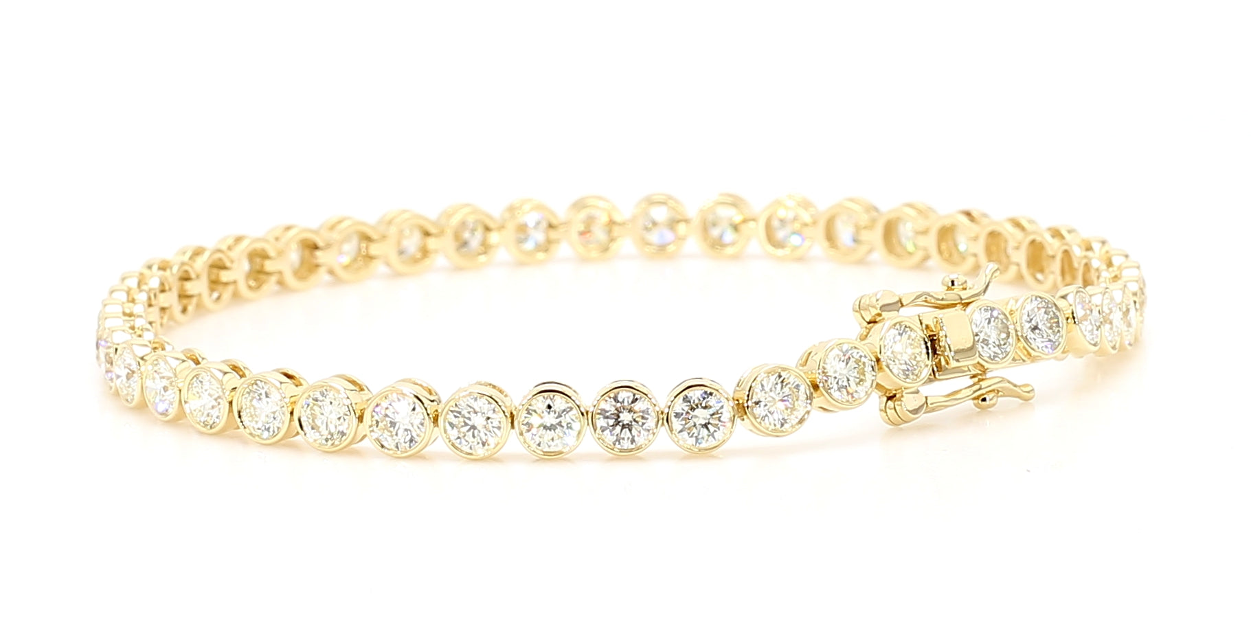 Natural White Round Diamond Bracelet