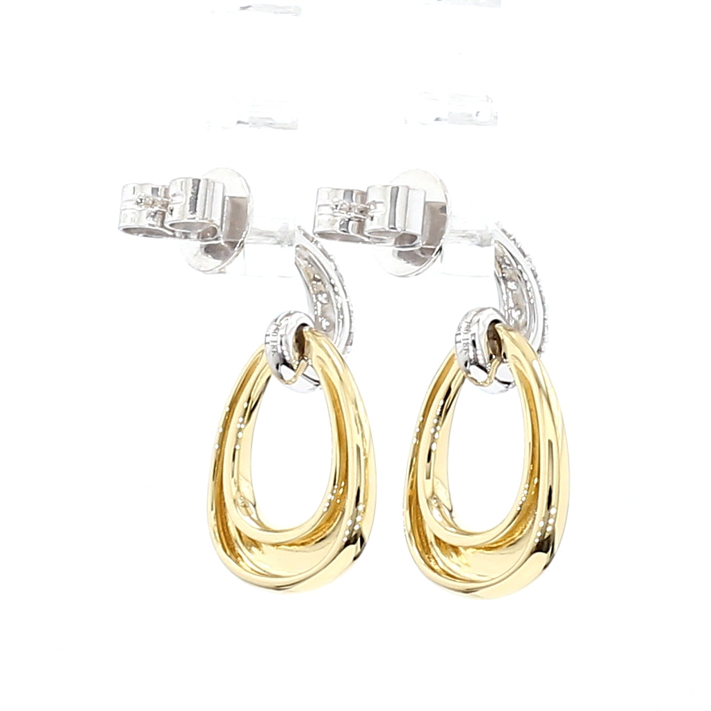 Natural White Round Diamond Earring