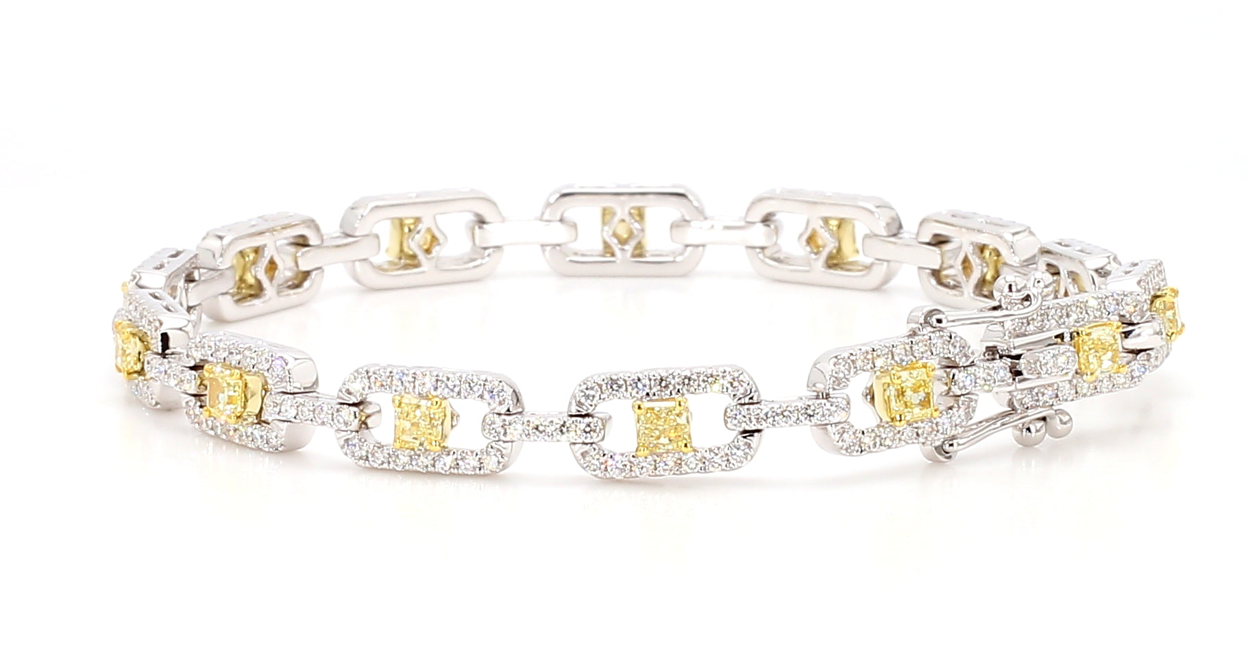 Natural Yellow Radiant Diamond BRACELET
