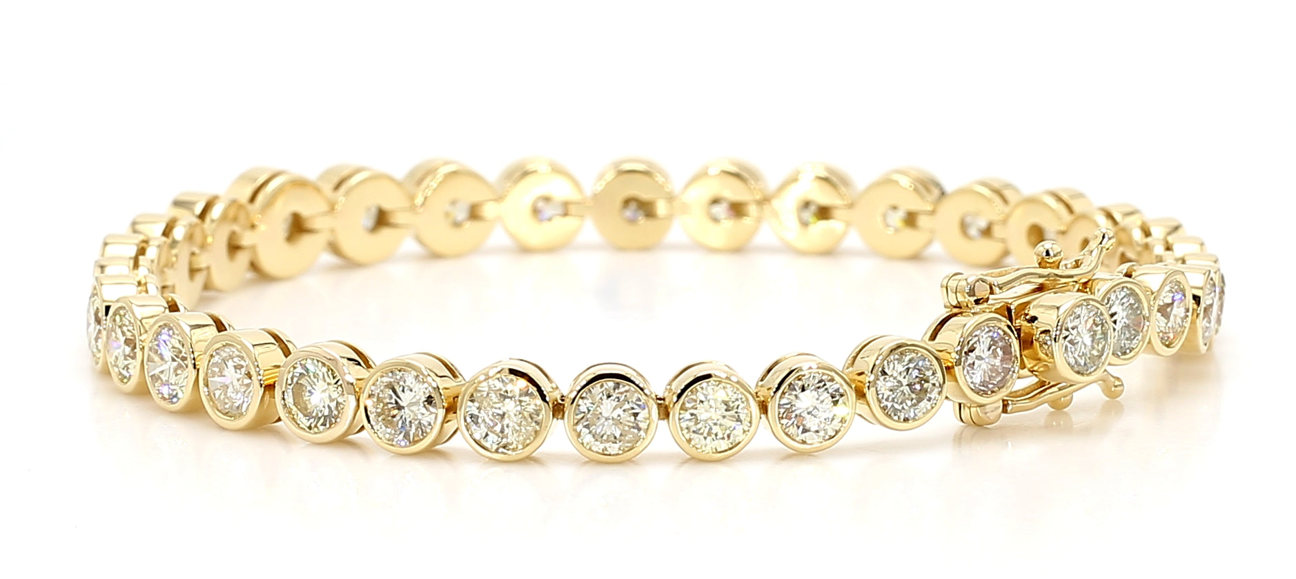Natural White Round Diamond Bracelet