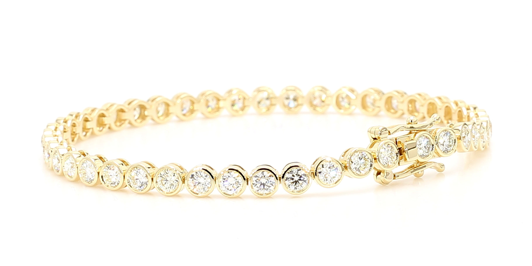 Natural White Round Diamond Bracelet