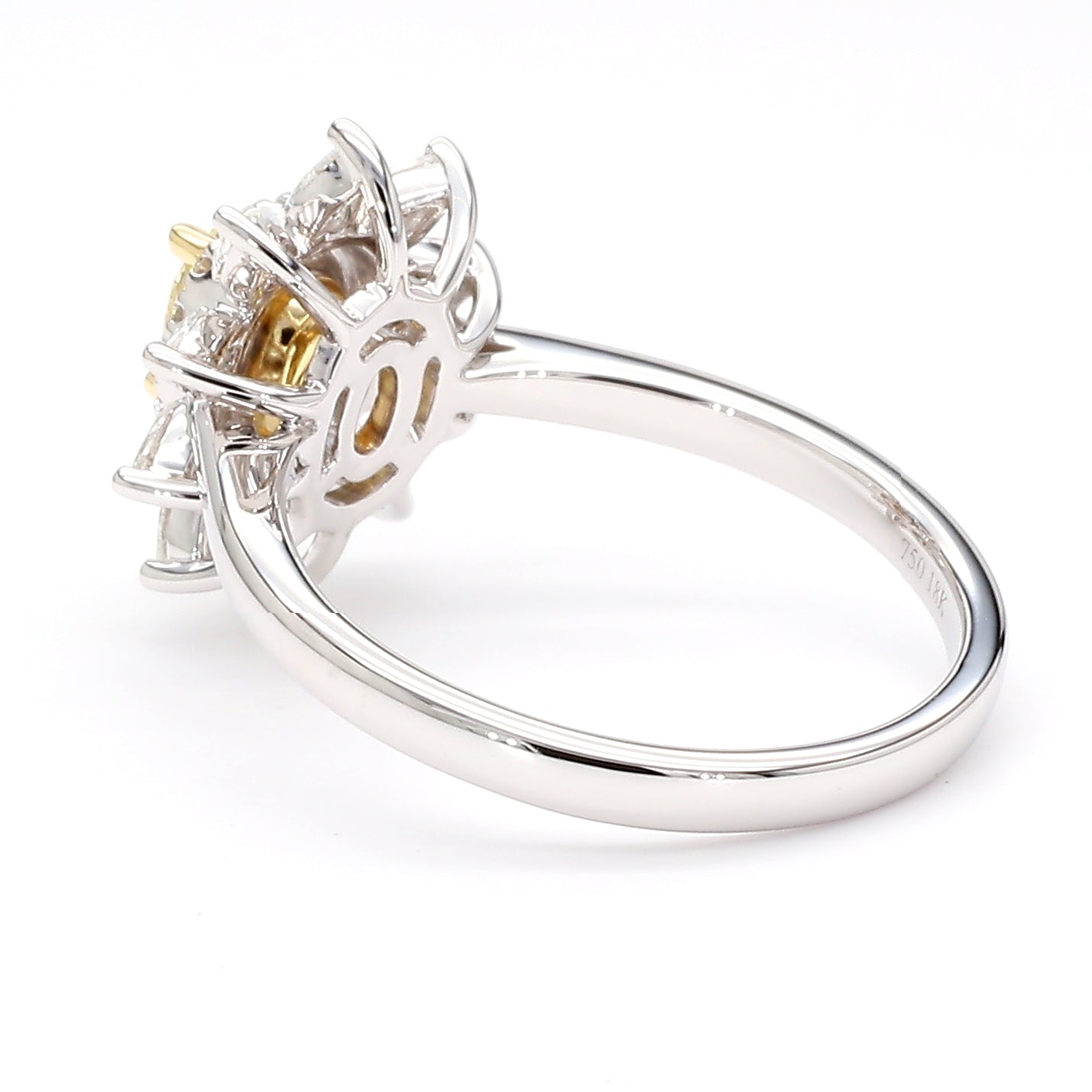Natural Yellow Oval Diamond Ring