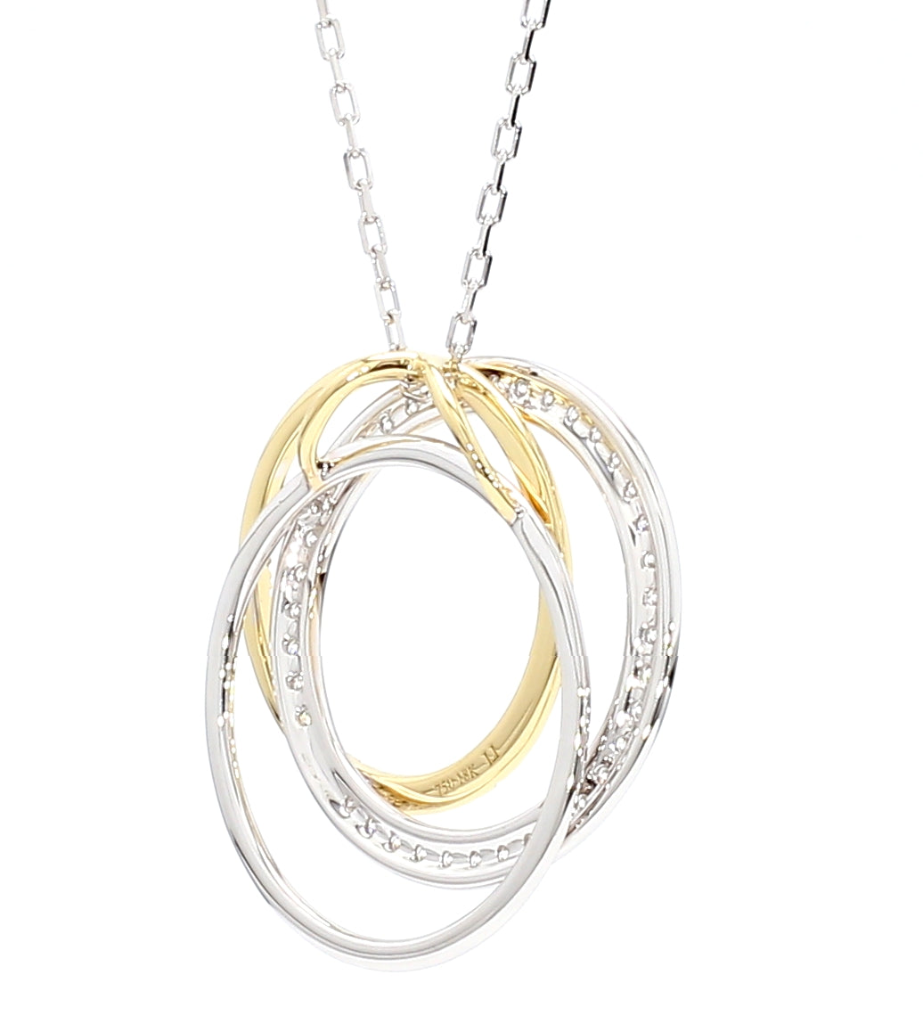 Natural Yellow Round Diamond Pendant