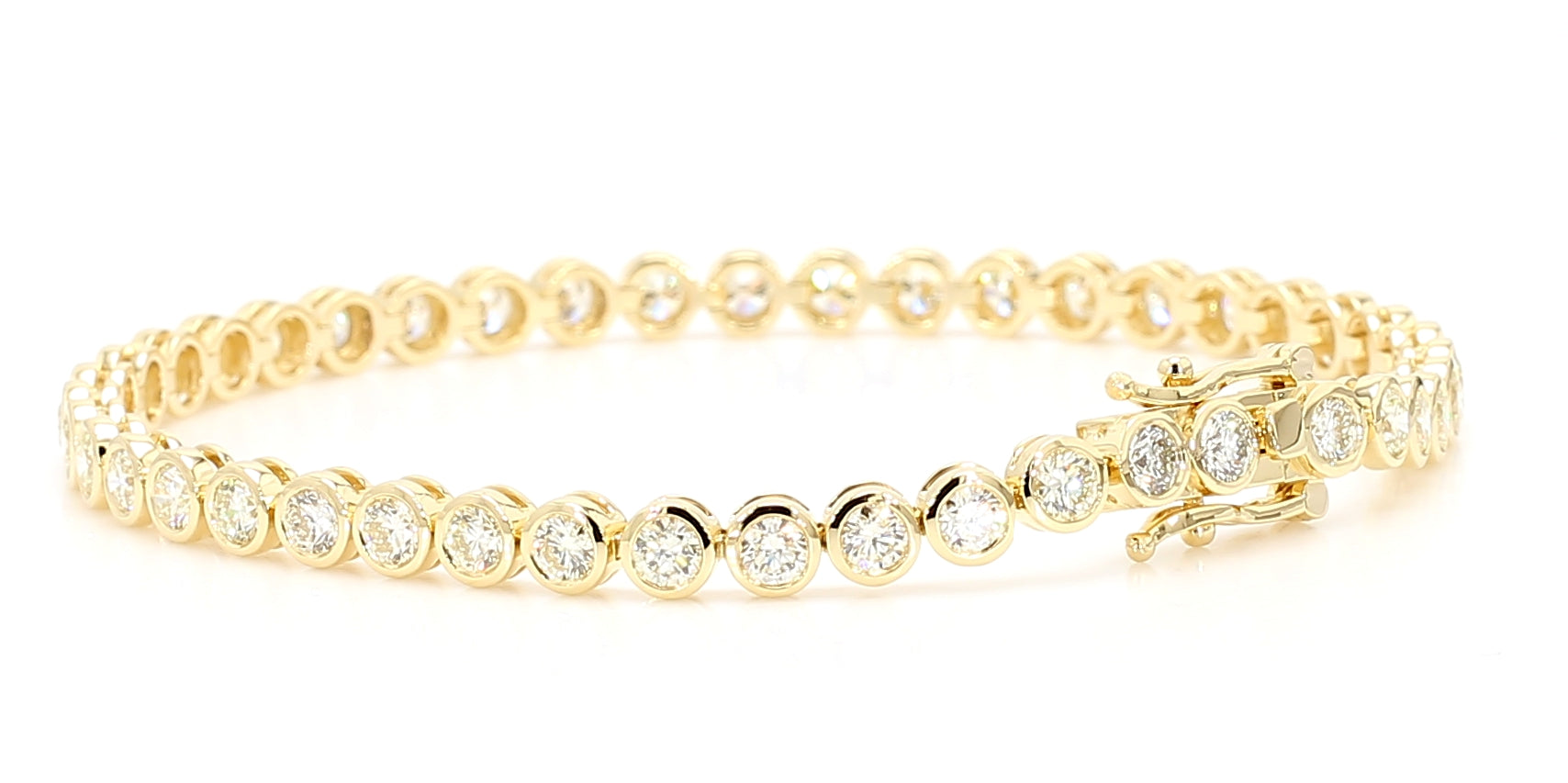 Natural White Round Diamond Bracelet