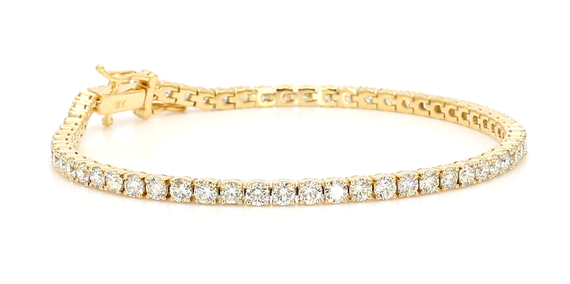 Natural White Round Diamond Bracelet
