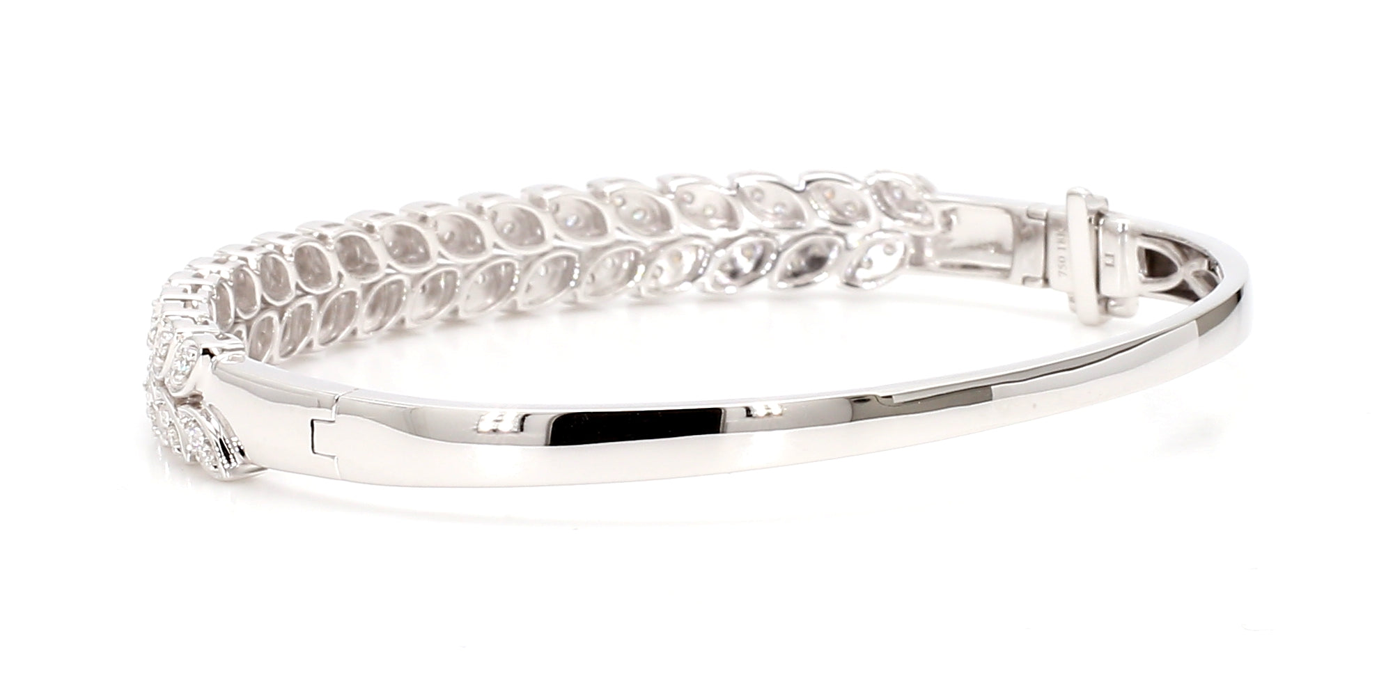 Natural White Round Diamond Bracelet