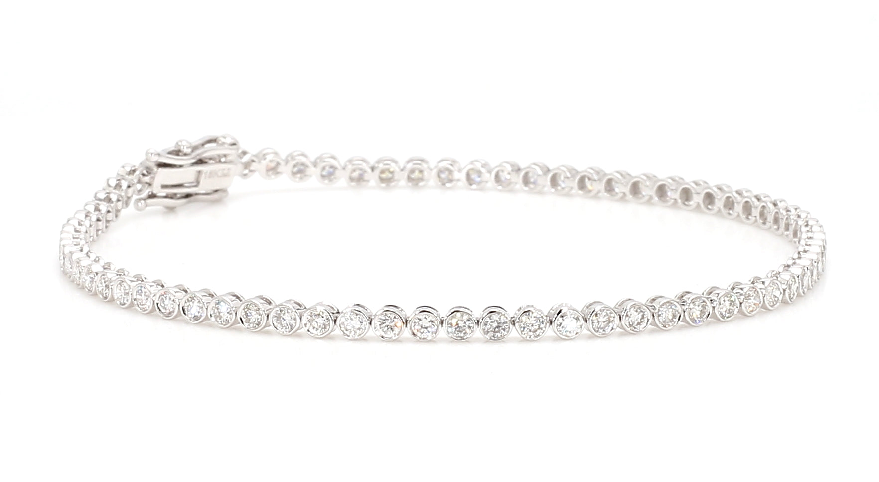 Natural White Round Diamond Bracelet