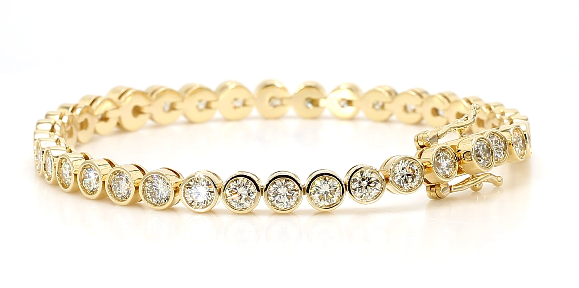 Natural White Round Diamond Bracelet