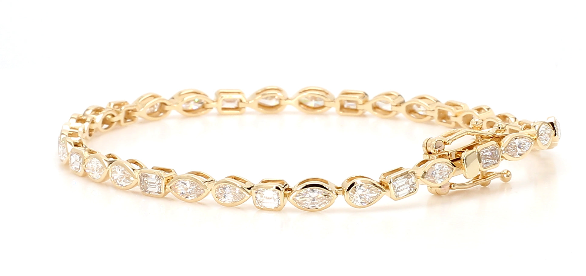 Natural White Marquise Diamond Bracelet