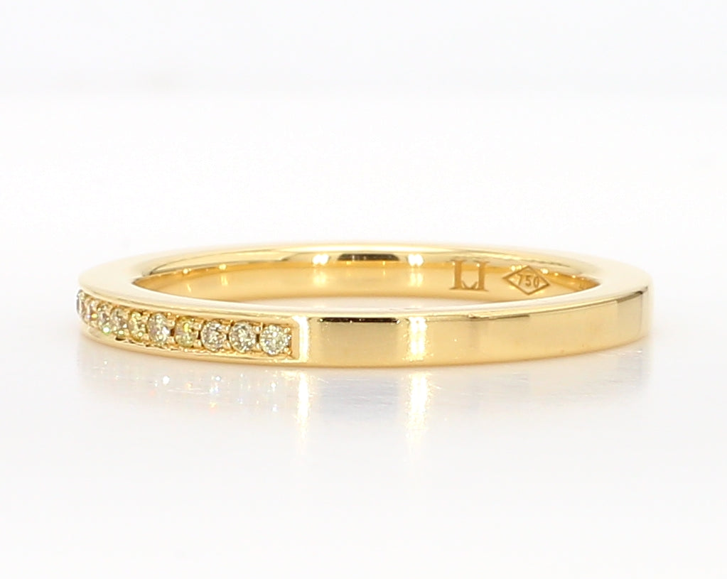 Natural Yellow Round Diamond Ring