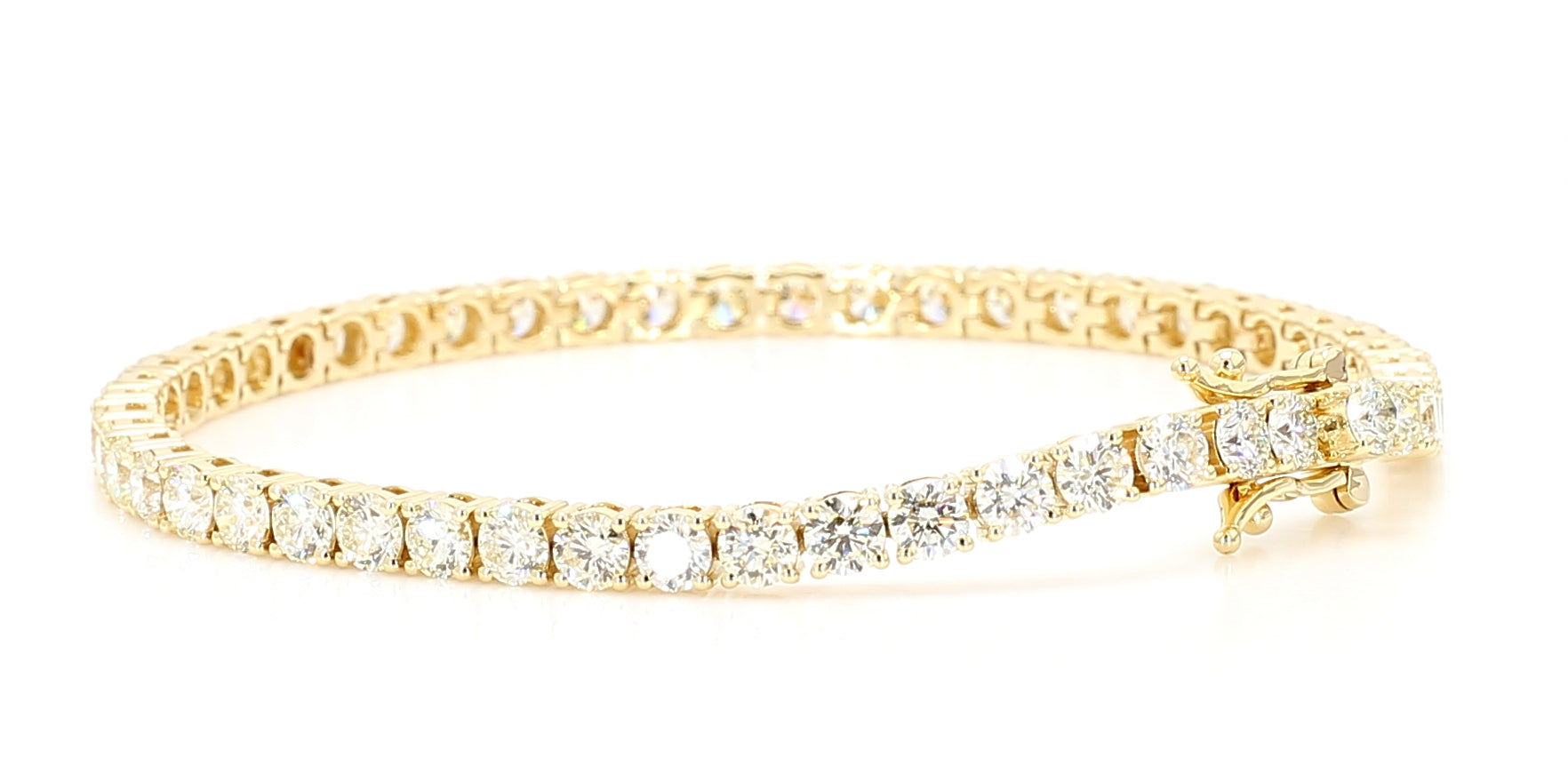 Natural White Round Diamond Bracelet