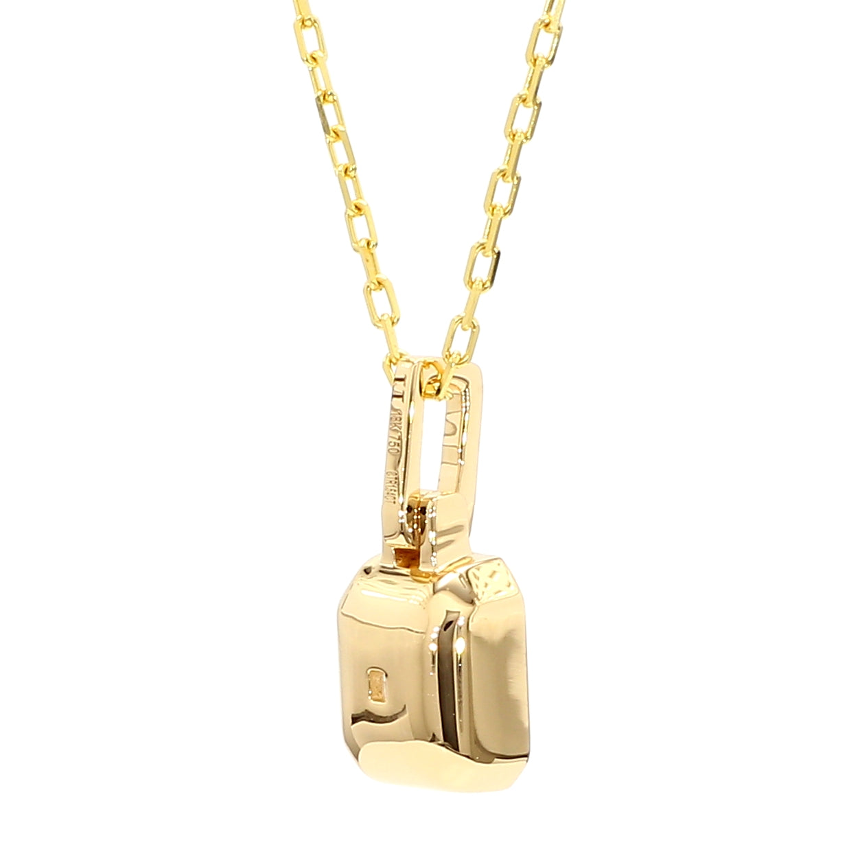 Natural Yellow Radiant Diamond Pendant Gia Certified