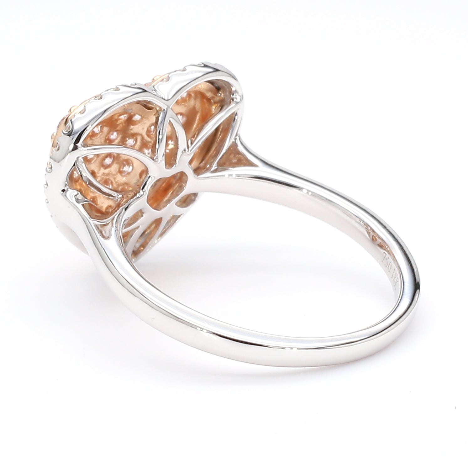 Natural Pink Round Diamond Ring