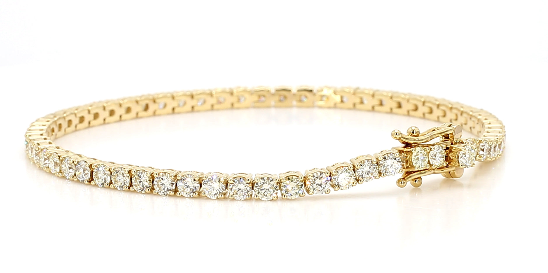 Natural White Round Diamond Bracelet