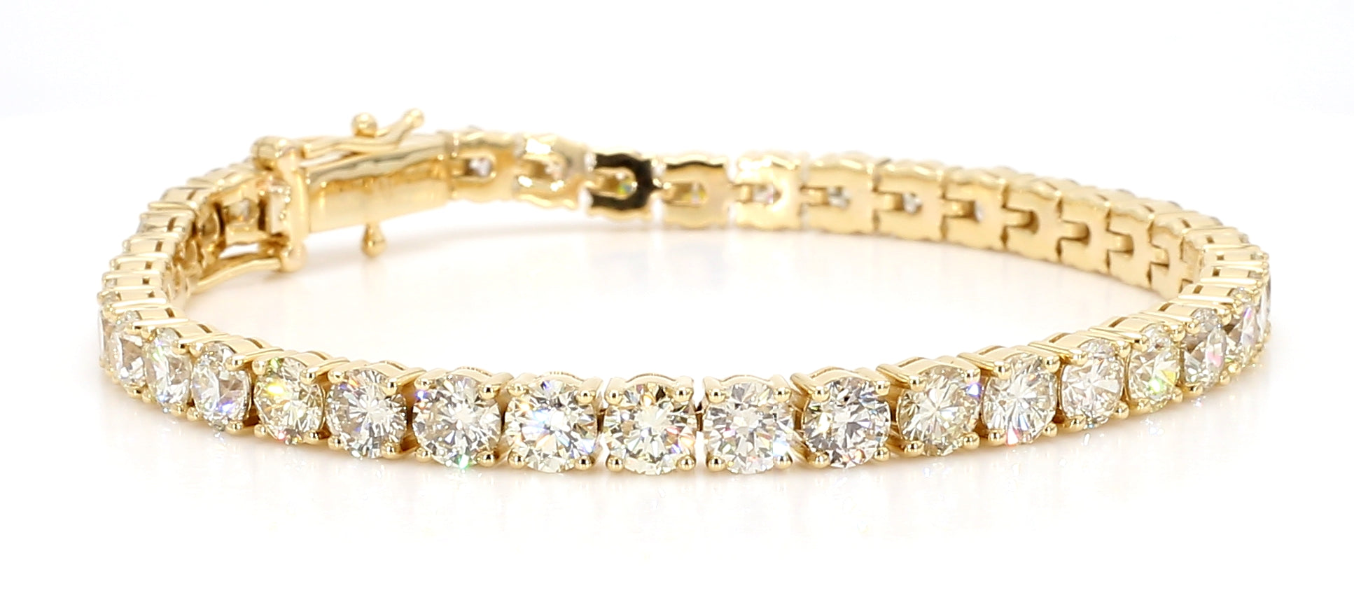 Natural White Round Diamond Bracelet