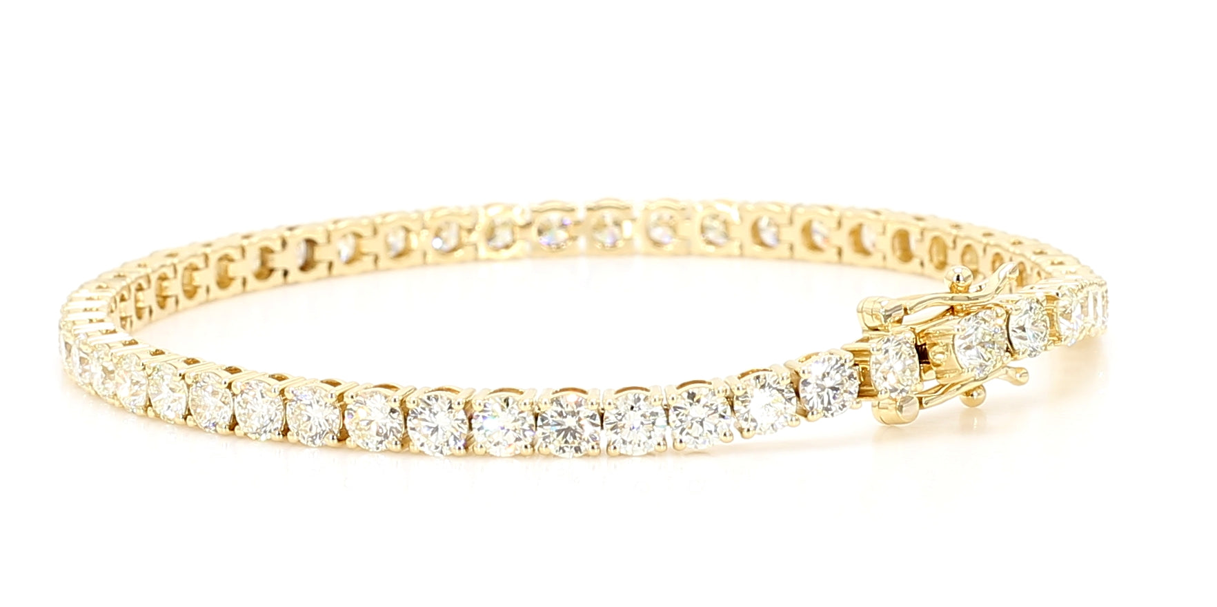 Natural White Round Diamond Bracelet