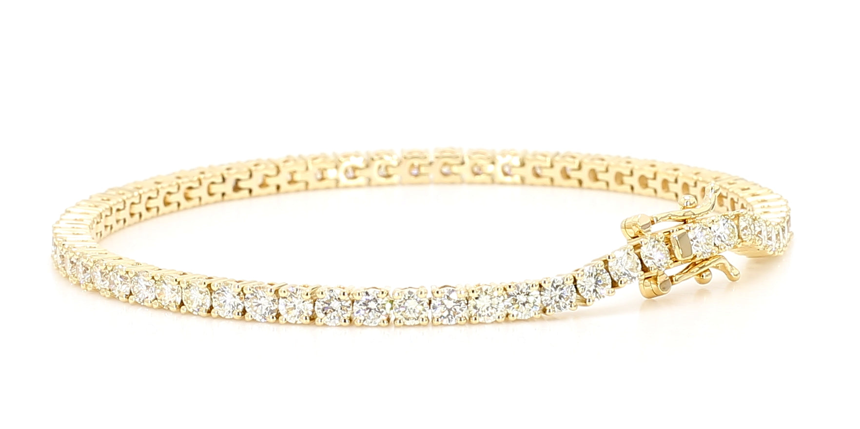 Natural White Round Diamond Bracelet