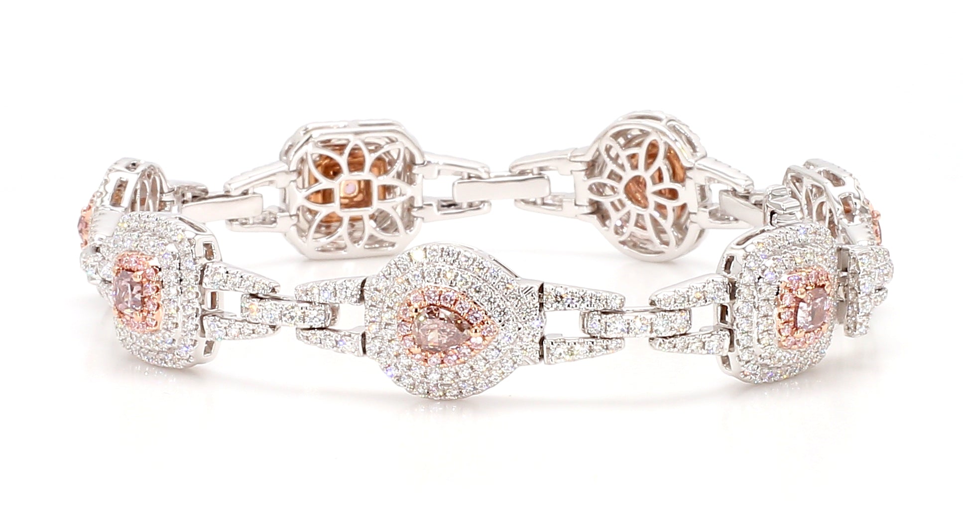 Natural Pink Diamond Bracelet Gia Certified