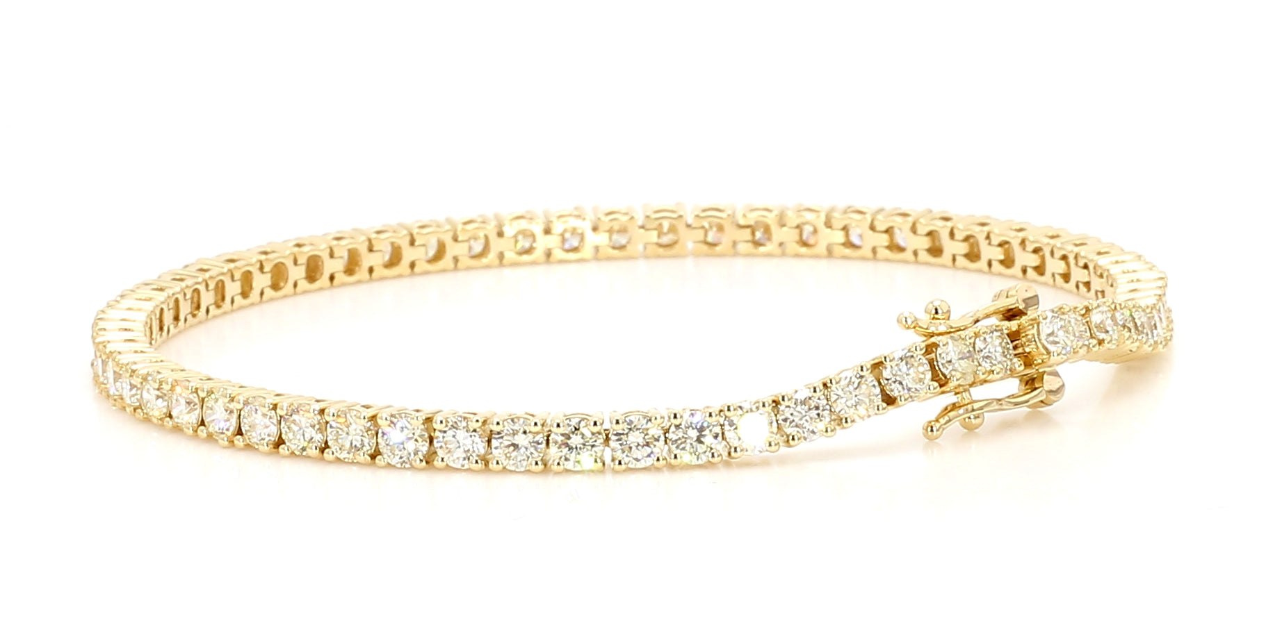 Natural White Round Diamond Bracelet