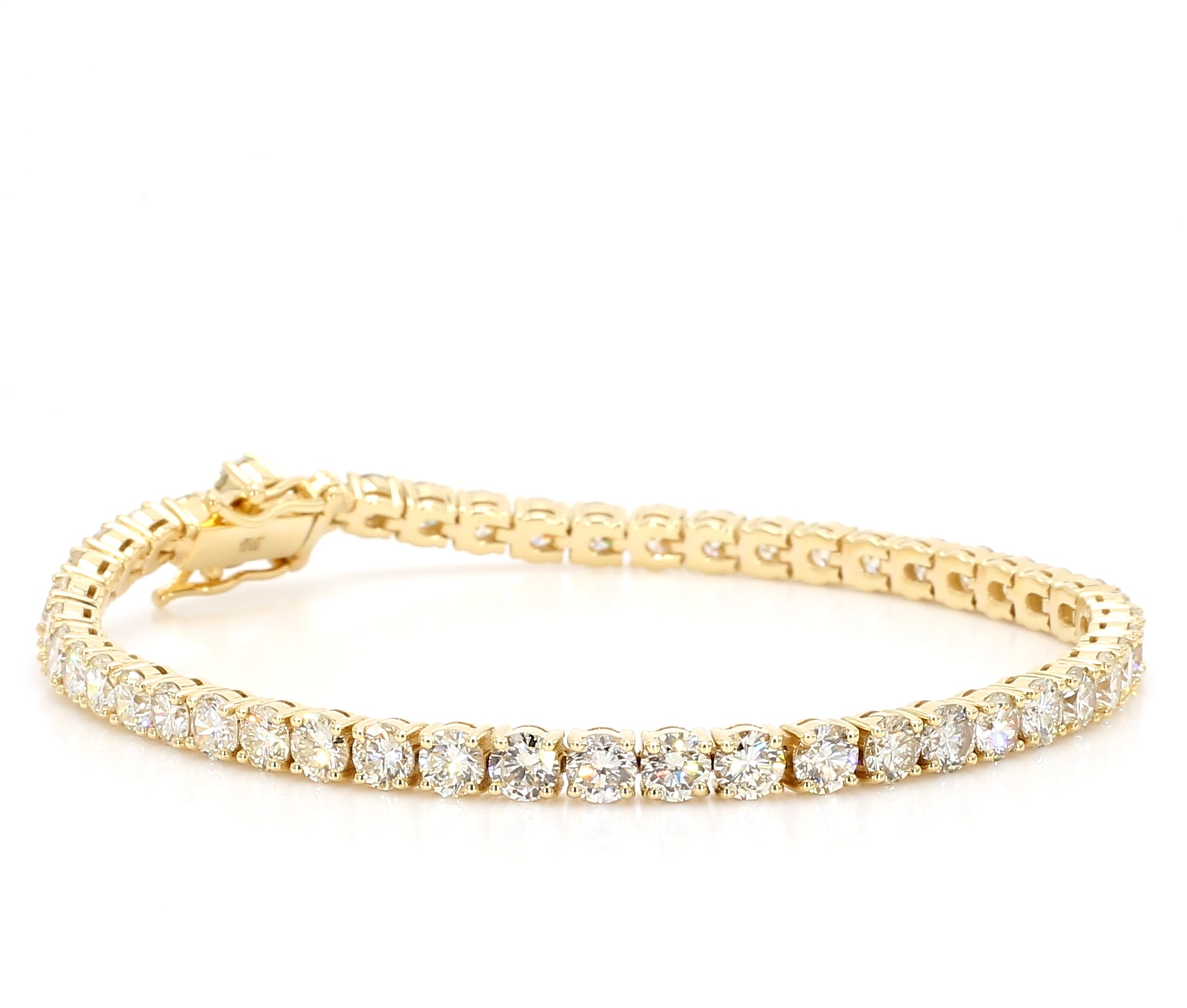 Natural White Round Diamond Bracelet