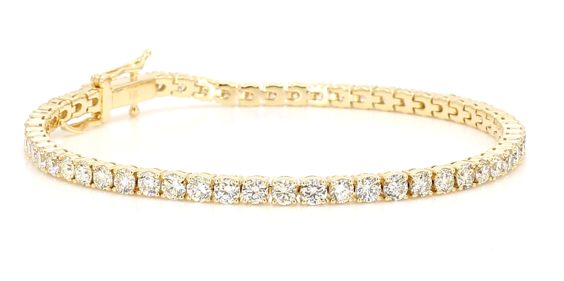 Natural White Round Diamond Bracelet