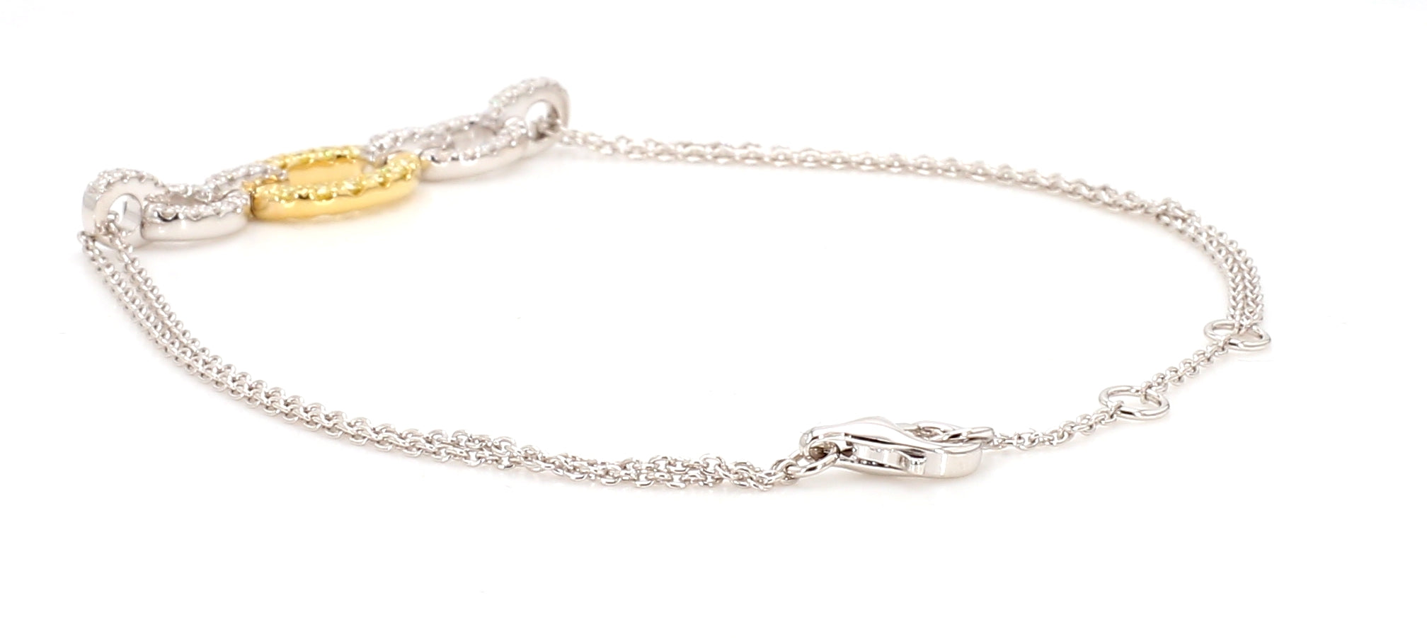 Natural Yellow Round Diamond Bracelet