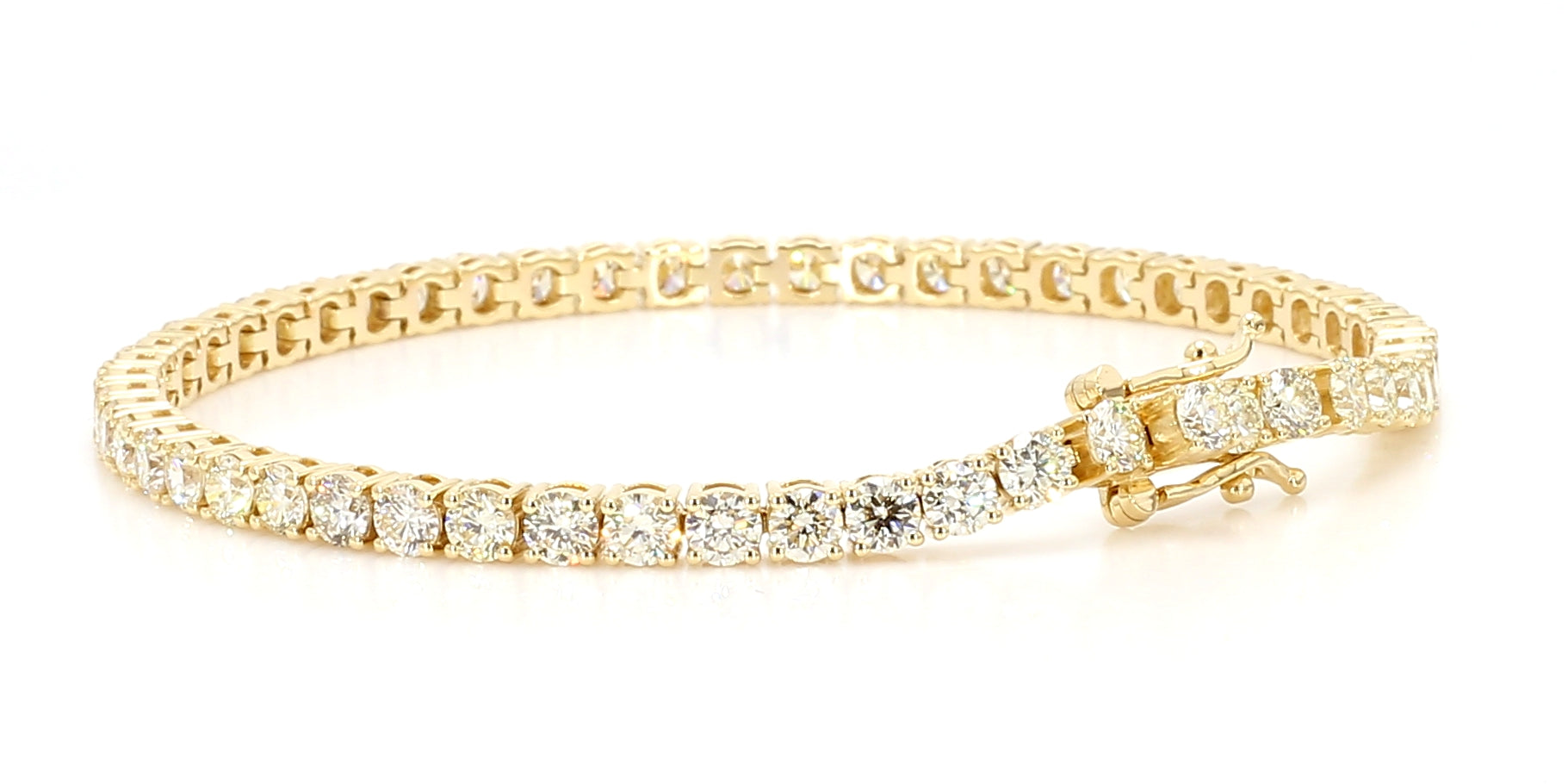 Natural White Round Diamond Bracelet