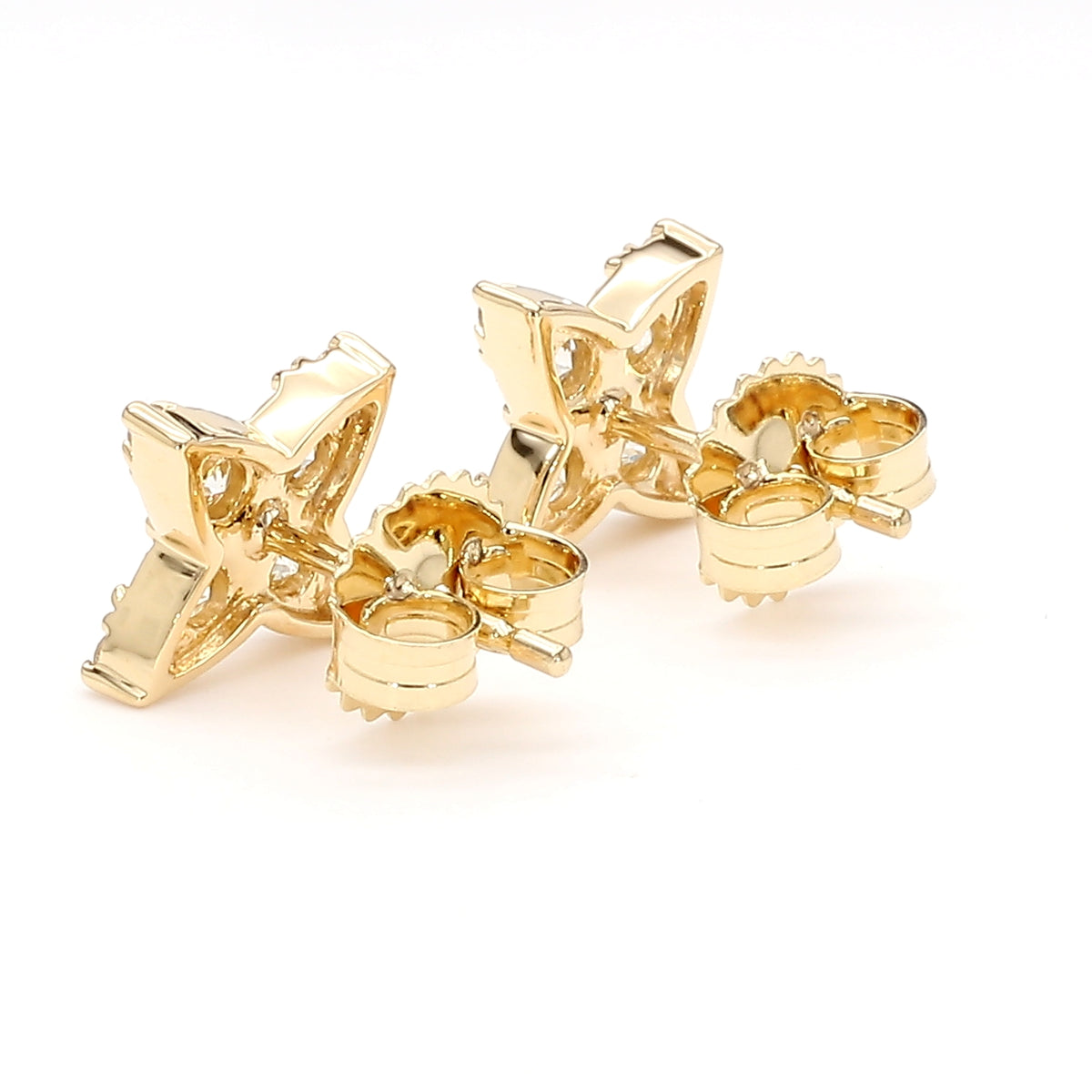 Natural White Round Diamond Earring
