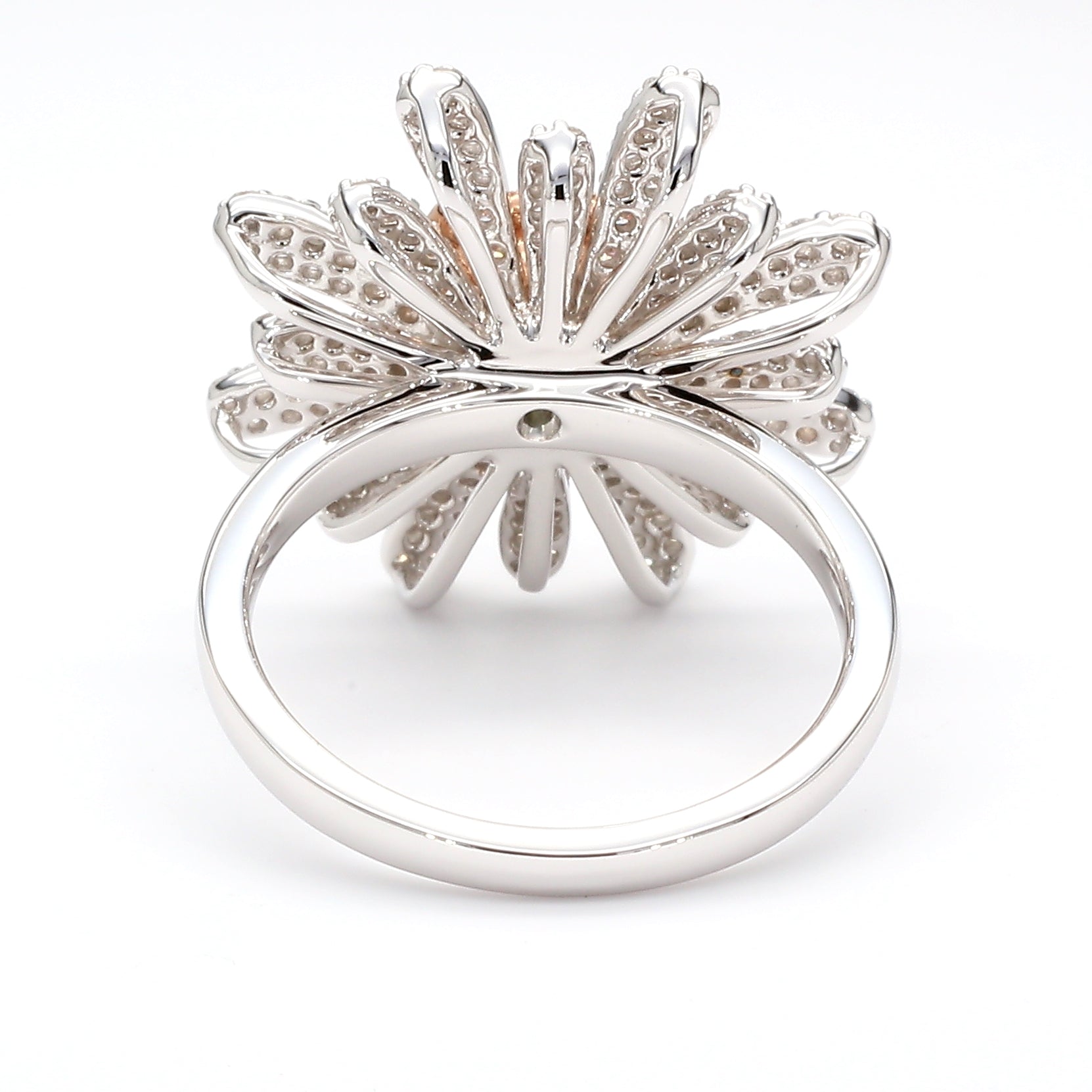 Natural Green Cushion Diamond Ring Gia Certified