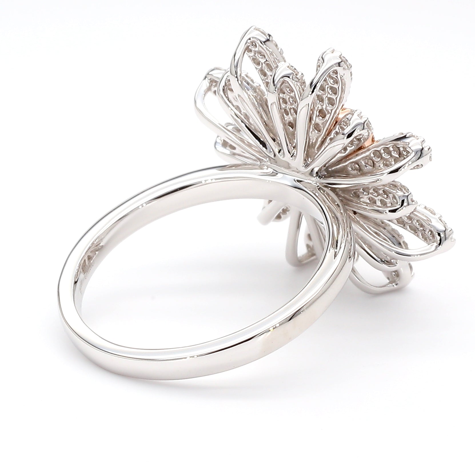 Natural Pink Cushion Diamond Ring Gia Certified