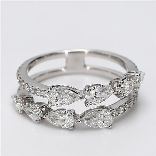 Natural Pear Diamond Spiral Band product image 3