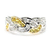 Natural Yellow Sapphire & Diamond Band product image 3