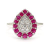 Natural Ruby & Diamond Pear Shape Ring product image 3