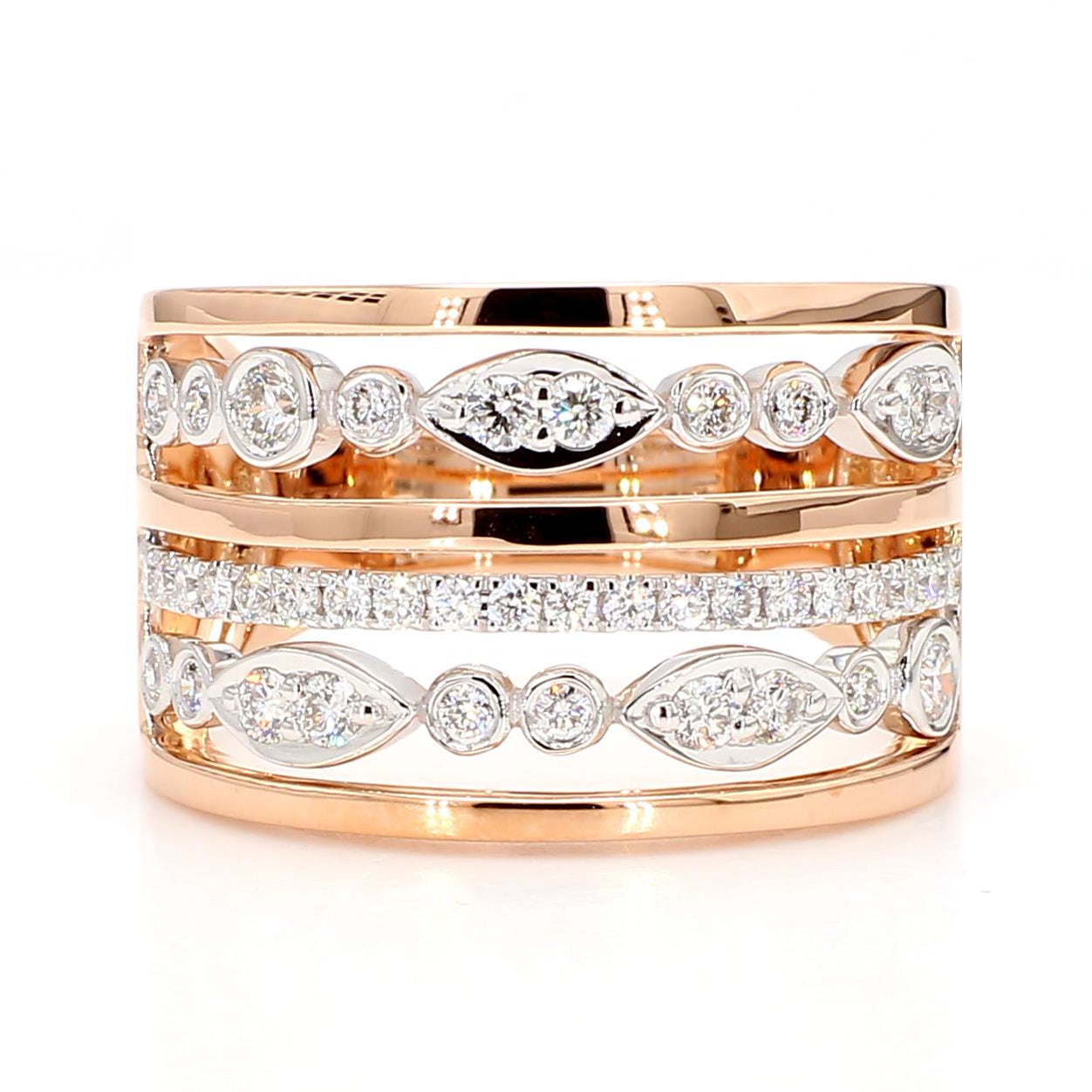 Natural Diamond Rose Gold Band product image 3