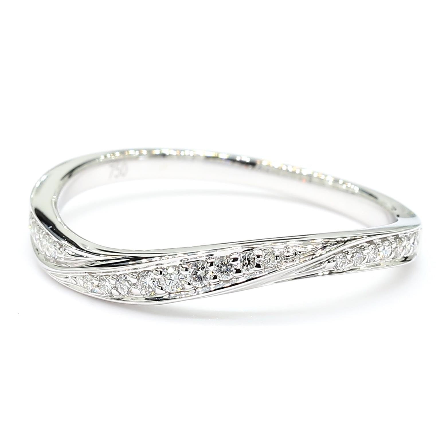 Natural Diamond Curved Band product image 3