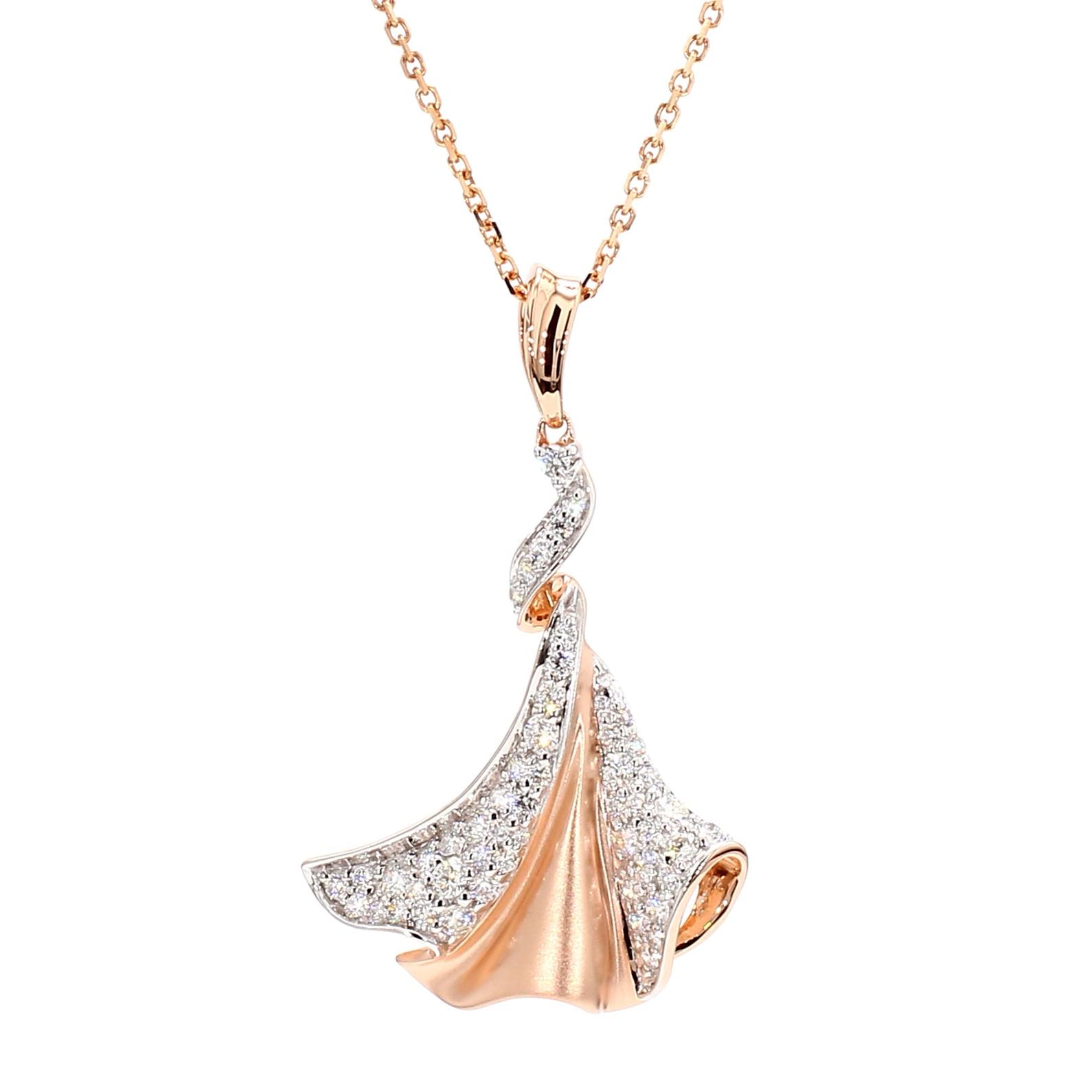 Natural Diamond Rose Gold Necklace product image 3