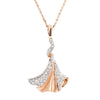 Natural Diamond Rose Gold Necklace product image 3