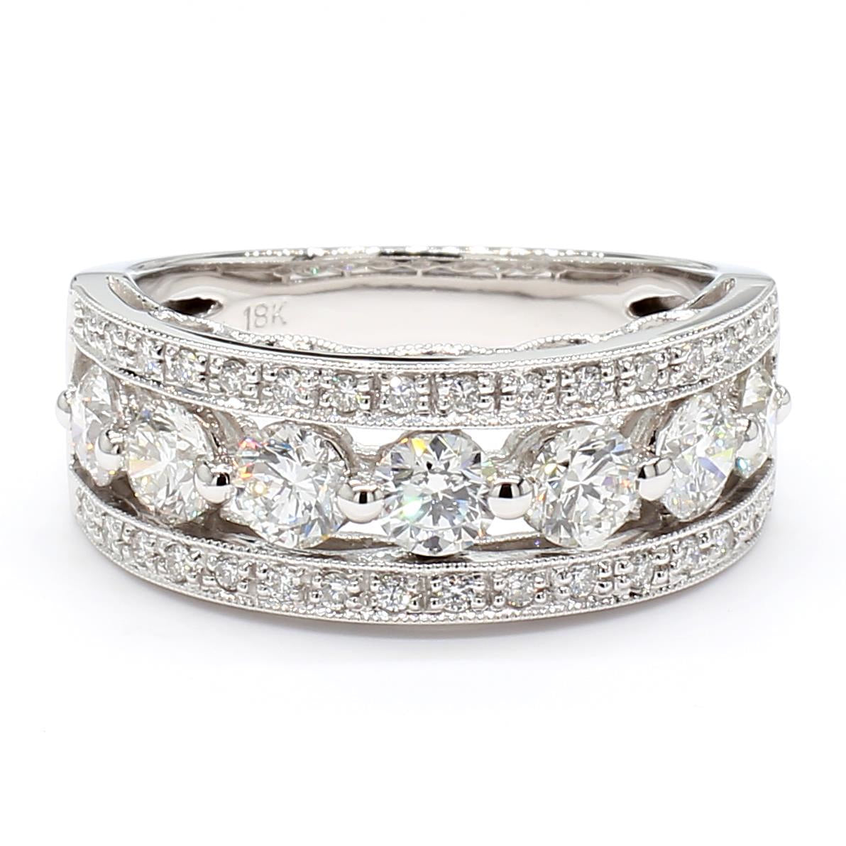 Natural White Round Diamond Ring product image 3