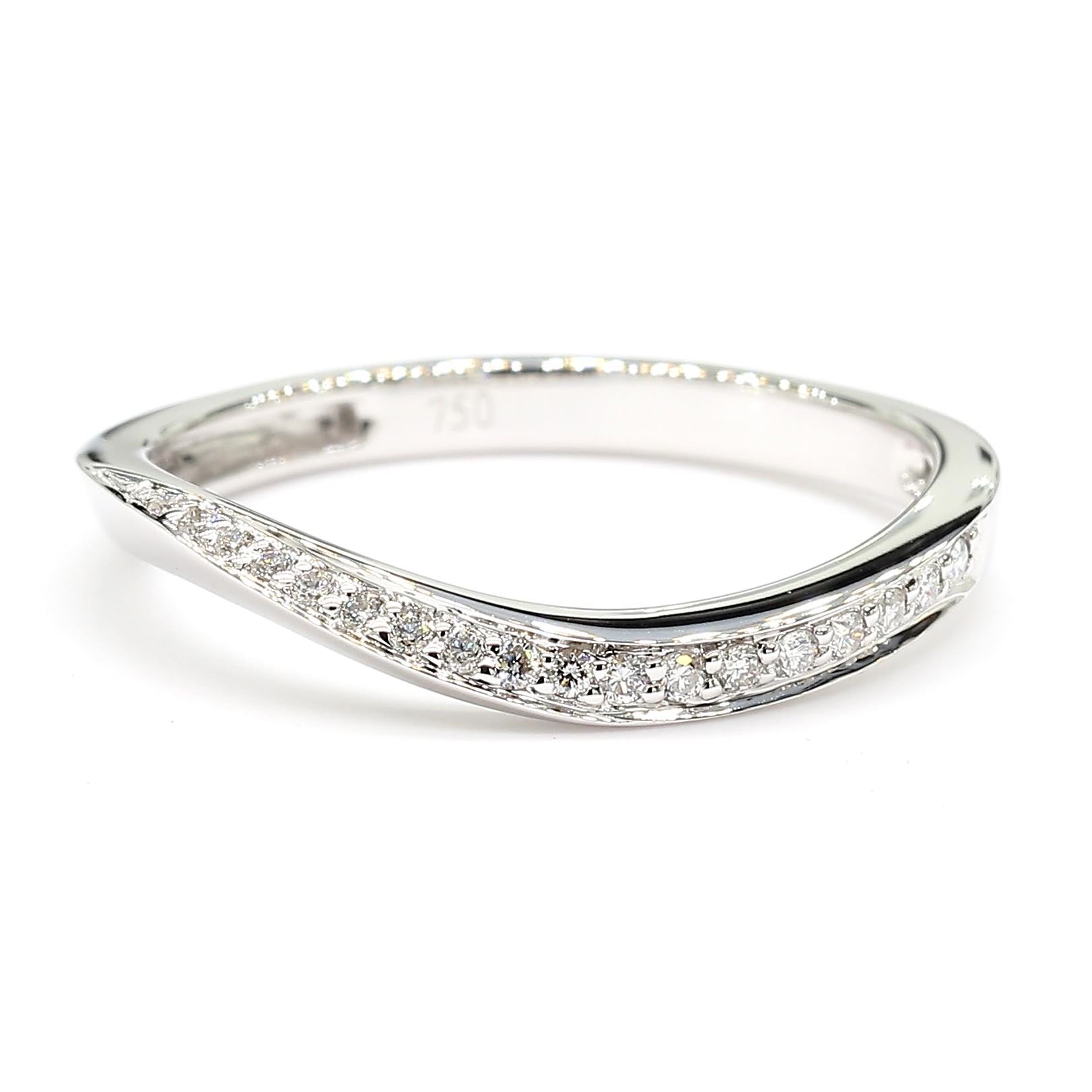 Natural Diamond Curved Band product image 3