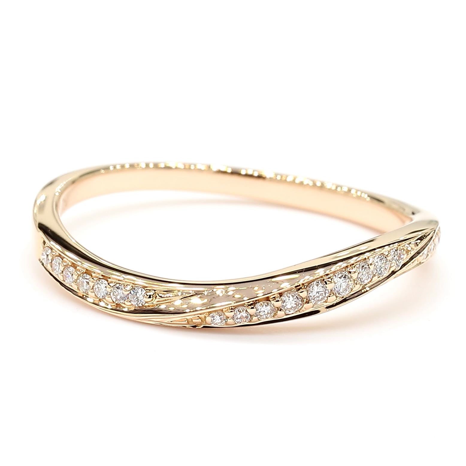 Natural Diamond Curved Band product image 3