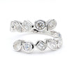 Natural Multi-Shape Diamond Crossover Bezel Ring product image 3