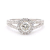 Natural White Round Diamond Halo Ring product image 3