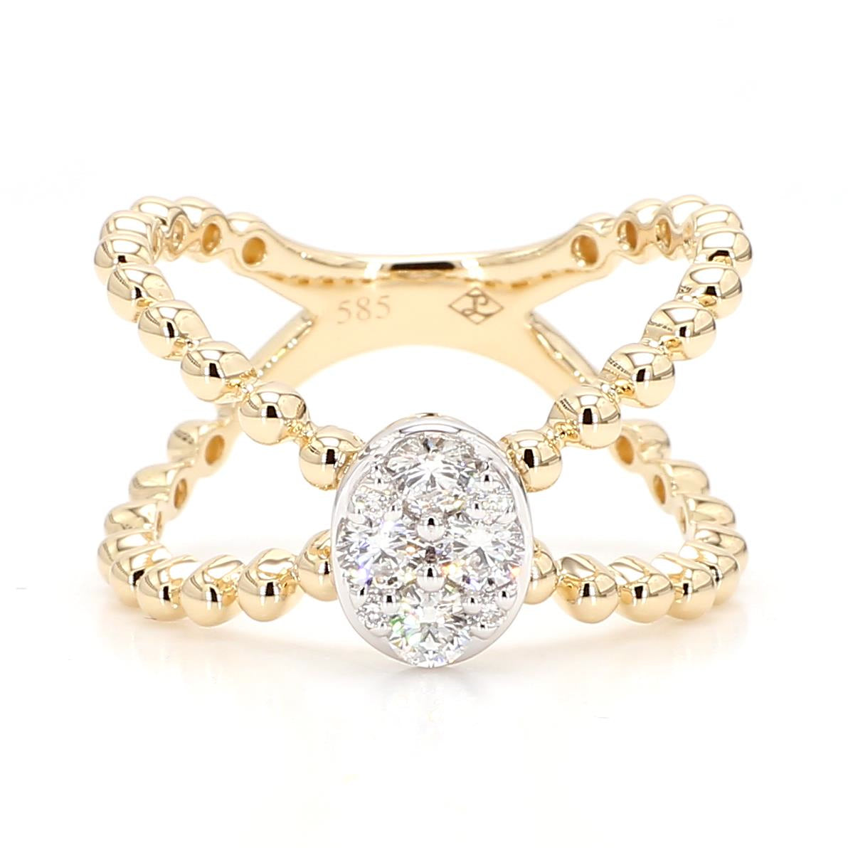 Natural White Diamond Pavé Ring product image 3