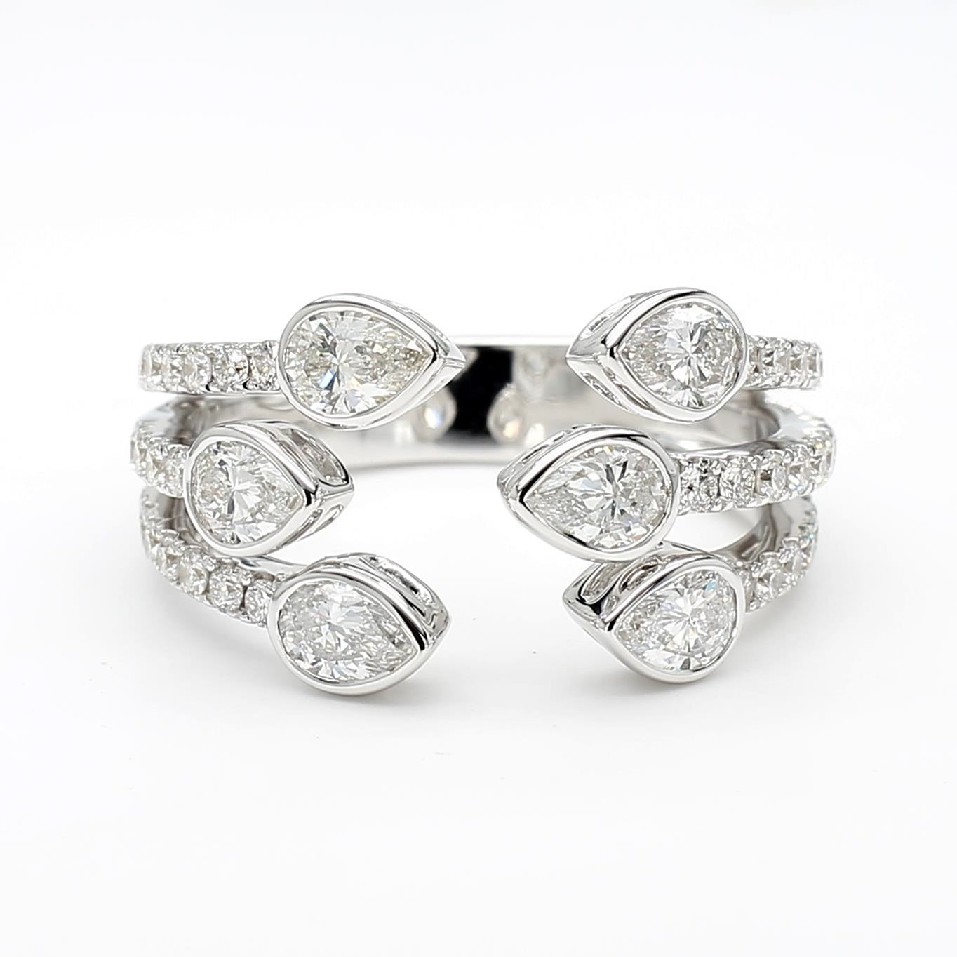 Natural Pear Diamond Bezel Ring product image 3