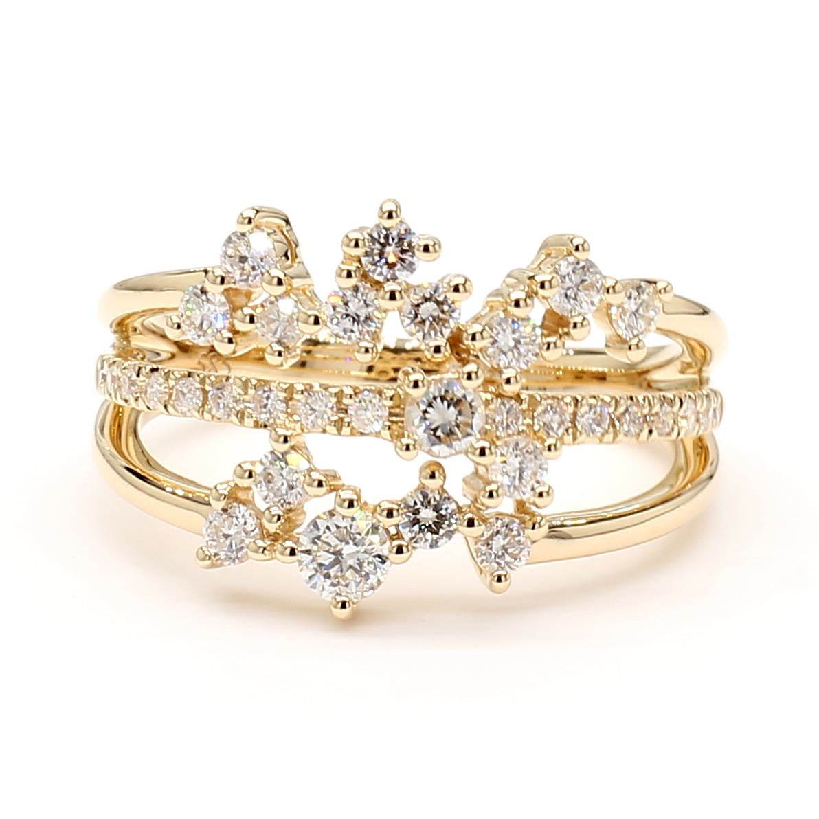 Natural White Diamond Floral Ring product image 3