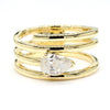 Natural Pear Diamond Spiral Ring product image 3