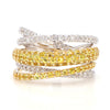 Natural Yellow Sapphire & White Diamond Band product image 3