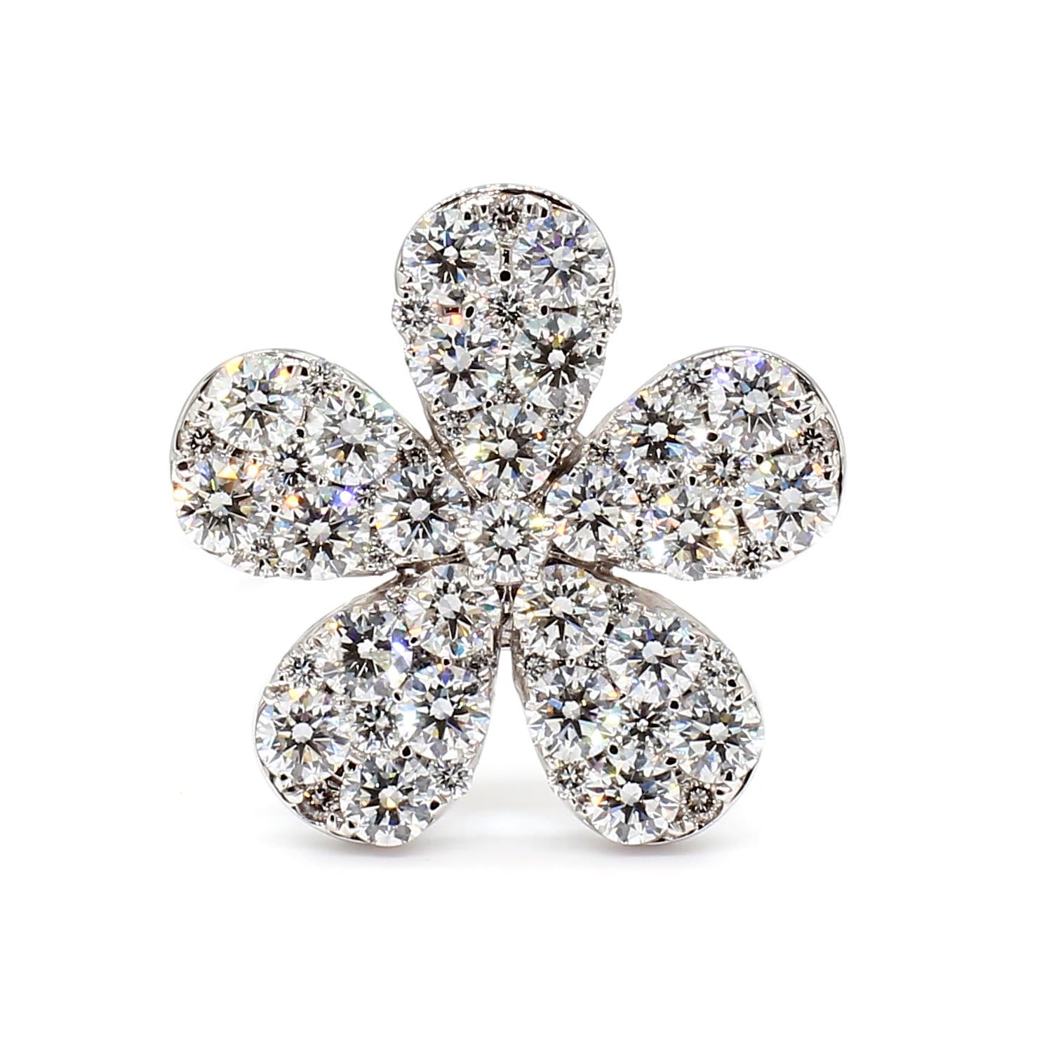 Natural Diamond Flower Ring product image 3