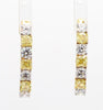 Natural Yellow & White Diamond Hoop Earring product image 3