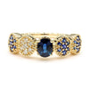 Natural Oval Sapphire & White Diamond Ring product image 3